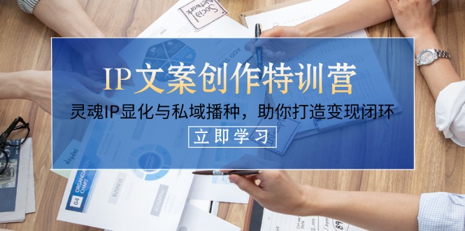 (14330期)IP文案创作特训营,灵魂IP显化与私域播种,助你打造变现闭环(14节课)-轻创终点站
